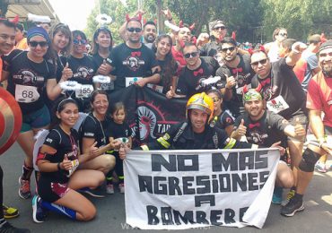 No más agresiones a Bomberos: La consigna que sorprendió a participantes de corrida en Pudahuel