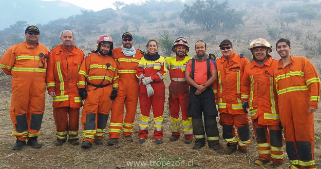 Integrante de la brigada de bomberos de la Ciudad de Los Valles