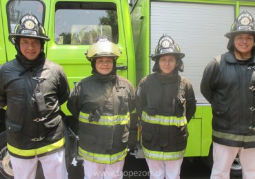 Sexta Compañía de Bomberos Pudahuel bautiza a cuatro nuevos voluntarios Pudahuelinos