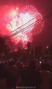 La gente quedo feliz con el especulo de año nuevo