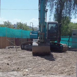 Maquinas ya trabajan en el lugar