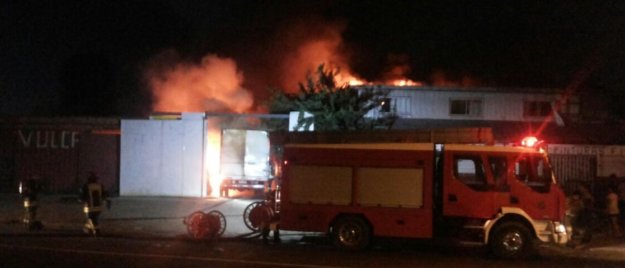 Al lugar llegaron bomberos de Pudahuel y Cerro Navia