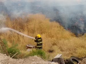 Bomberos combatió por horas el fuego
