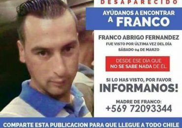 A difundir: Joven permanece perdido desde el pasado 04 de marzo en Pudahuel