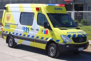 Al lugar llegó personal médico, Carabineros y una camioneta de seguridad del municipio