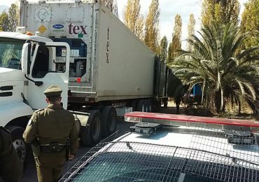 Camión robado con la totalidad de su carga en Pudahuel fue encontrado oculto en Los Andes