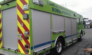 Carro de bomba nuevo que llegara a la sexta compañía Bomba Pudahuel
