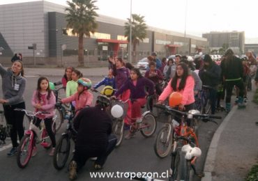 Gran jornada deportiva: Cicletada reunió a decenas de familias pudahuelinas