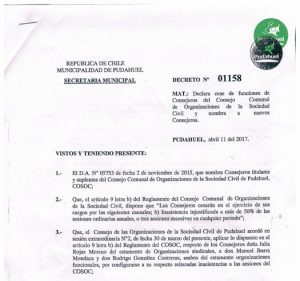 Decreto municipal 