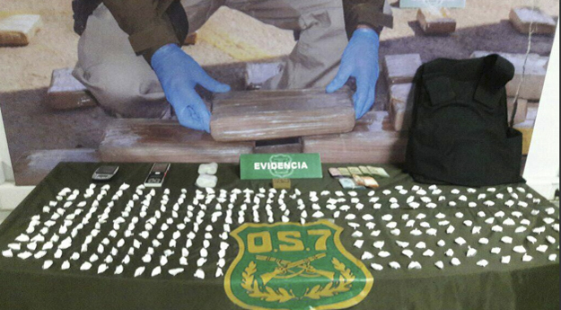 Una persona detenida e incautación de cocaína deja operativo policial en Pudahuel rural