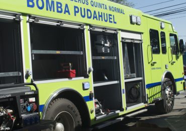 Llega a Pudahuel uno de los carros de Bomberos más modernos