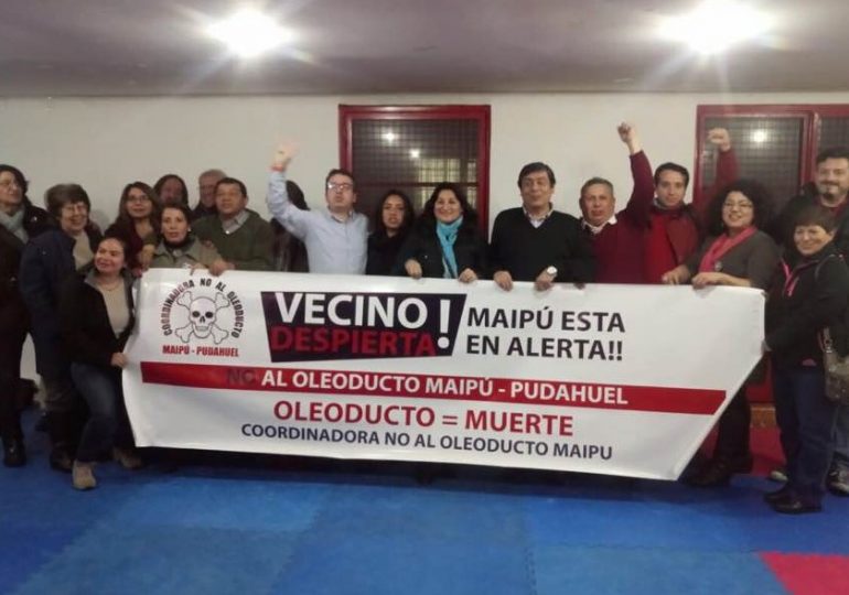 Dirigetes y vecinos de Pudahuel y Maipú forman movimiento ciudadano en contra de oleoducto