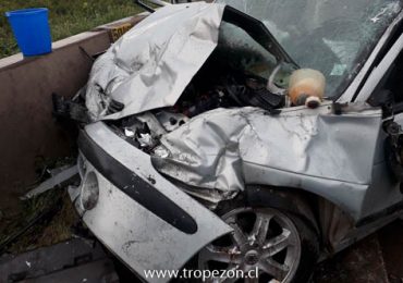 Choque entre automóviles dejó ocho personas heridas en Pudahuel rural
