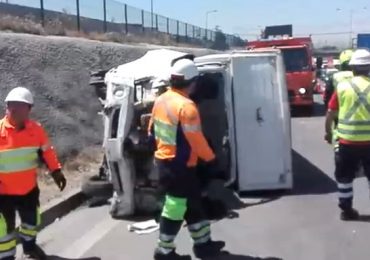 Un herido en accidente de tránsito en Pudahuel