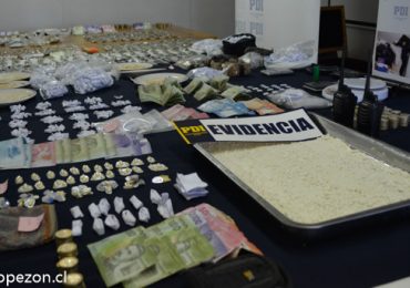 Once detenidos por la Policía de Investigaciones por tráfico de drogas en Pudahuel