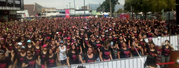 Gran zumbaton en Pudahuel reúne a más de 2000 personas