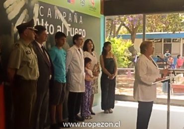 Presidenta Bachelet dio inicio a la campaña alto al fuego en Pudahuel
