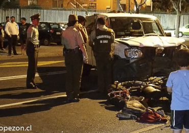 Muere joven en choque frontal de motocicleta con camioneta en Pudahuel