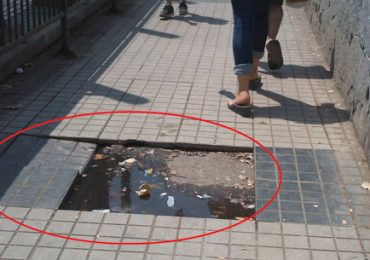 Desnivel y baldosas sueltas ha costado de metro Pudahuel