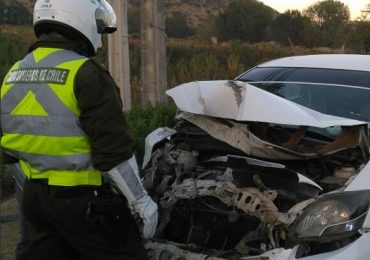 Choque deja seis vehículos dañados y gran congestión en Ruta 68 de Pudahuel