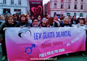 Para solicitar el acceso universal con garantías explícitas en salud, mujeres pudahuelinas marcharon en Valparaíso