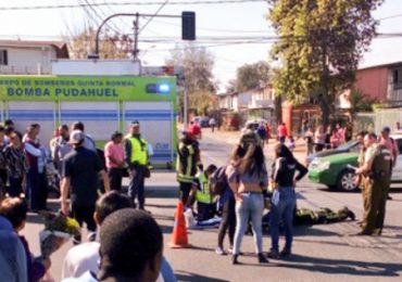 Ventana de bus tranSantiago se desprende y dos menores caen al pavimento en Pudahuel