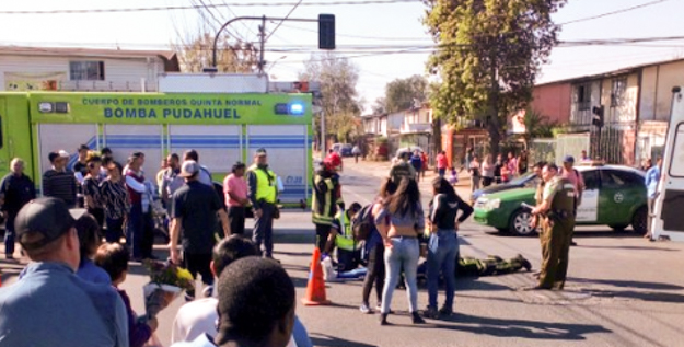 Ventana de bus tranSantiago se desprende y dos menores caen al pavimento en Pudahuel