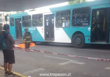 Muere mujer atropellada por bus tranSantiago en Pudahuel sur