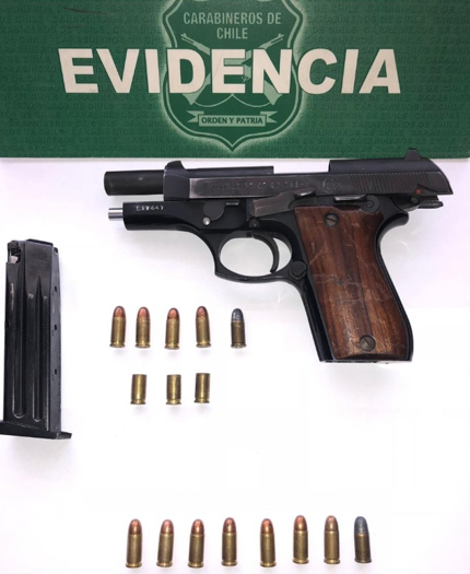 Por disparar arma de fuego en la vía pública, carabineros detienen a sujetos en Pudahuel