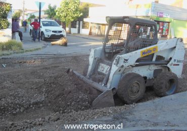 Se ha iniciado la reparación de calle que por años estuvo obstruida en cerro Navia