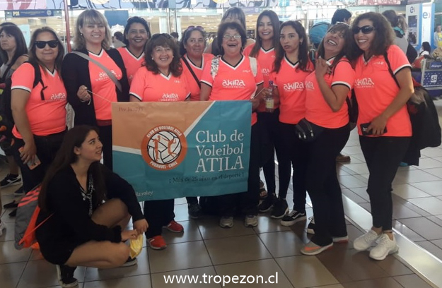 El Club Deportivo de Voleibol Atila, de Pudahuel, participará en torneo internacional en Paraguay