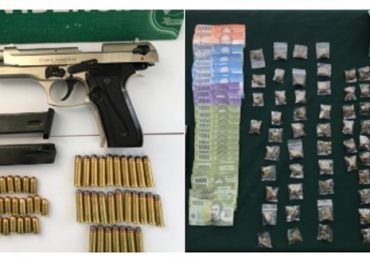 Sujetos con arma de fuego, munición y drogas ilícitas son detenidos por Carabineros de la 26 Comisaría de Pudahuel
