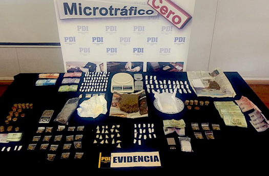 Tres detenidos por la PDI por tráfico de drogas en Pudahuel
