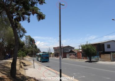 Solo quedaron indicios de paradero de buses en Cerro Navia