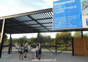 Se inaugura parque Santiago Amengual, y aún no está abierto al público en Pudahuel