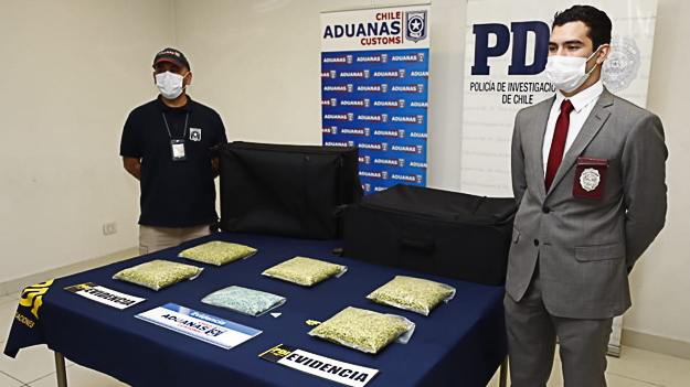 27 mil dosis MDMA en pastillas (éxtasis) son incautadas en aeropuerto de Pudahuel