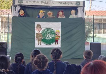 Con función de títeres, fue realizada actividad de prevención de delitos sexuales en una escuela de Cerro Navia