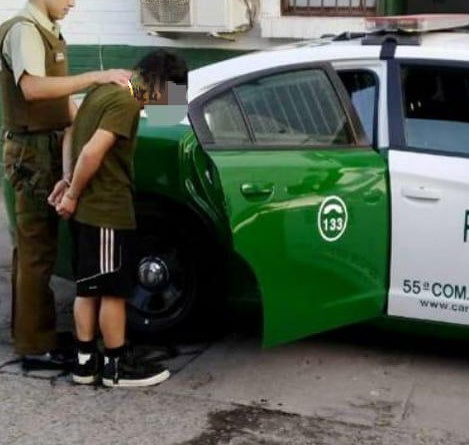 Por robo por sorpresa, un menor de 15 años es detenido en Pudahuel sur