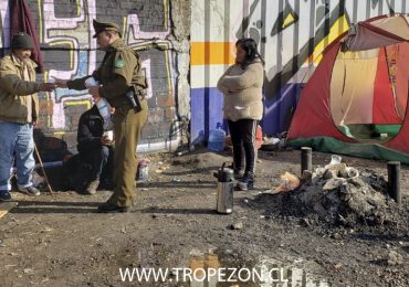 45 Comisaría de Cerro Navia realiza visita a personas en situación de calle