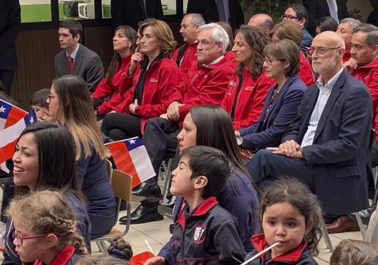 Presidente Sebastián Piñera presenta plan “Aprender a tiempo” en escuela de Pudahuel