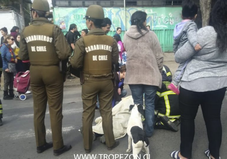 Mujer se encuentra grave tras  ser atropellada en Pudahuel sur