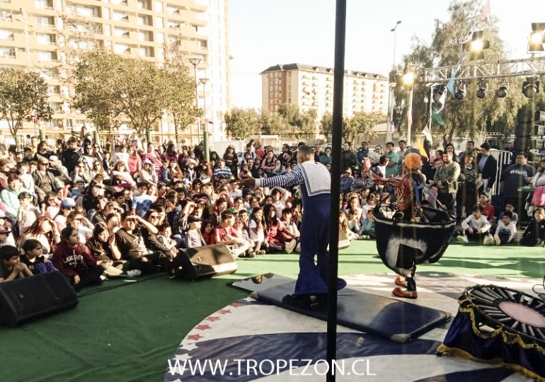 Familias de Pudahuel disfrutaron función de circo al aire libre