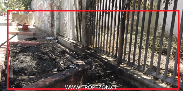 Incendio quema pertenencias de hombre en situación de calle en Pudahuel
