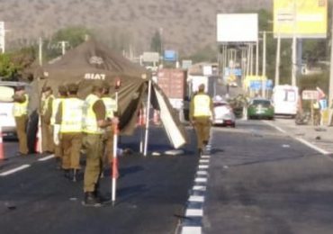 Muere conductor de motocicleta en accidente de tránsito en ruta 68 de Pudahuel