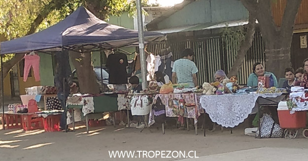 Todos están invitados: Vecinos y vecinas realizan "Feria Navideña Popular" en Plaza El Cobre de Pudahuel