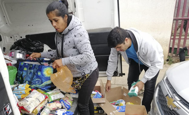 Jornada solidaria en Pudahuel cumplió propósito con damnificado por incendios en Valparaíso