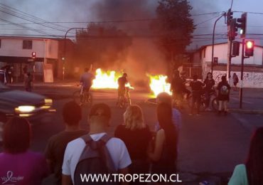 Crónica: La tercera intensa noche de protesta en Pudahuel sur