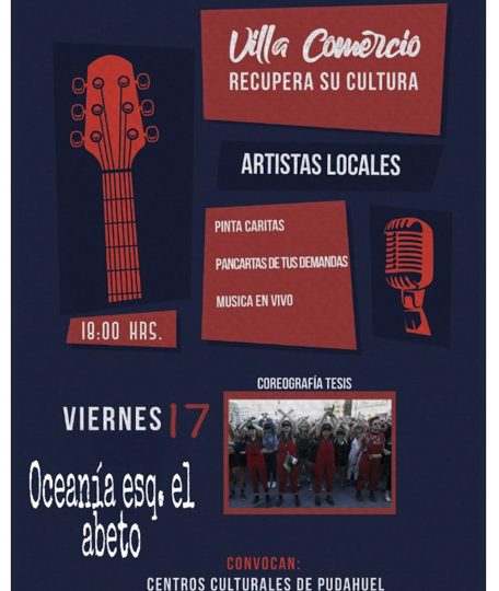 Vecinos de Pudahuel sur invitan a la actividad "Villa comercio recupera su cultura”