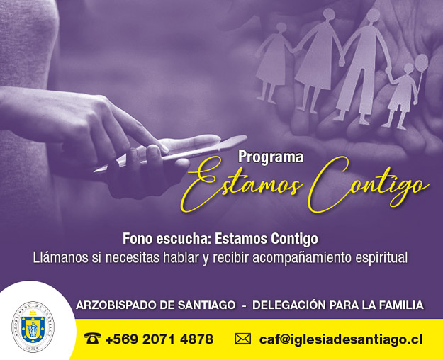 Arzobispado de Santiago lanza servicio telefónico y de video - llamada gratuito de acompañamiento espiritual