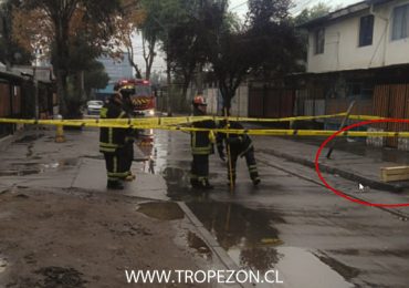 Vecinos denuncian cortocircuito de cables en plena vía pública en Pudahuel